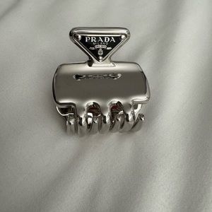 PRADA silver steel clip